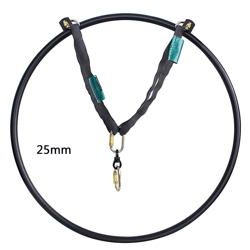 runner deer Aerial Hoop Hardware Rigging Kit - Carabiners,Swivel,Spanset Spinning Aerial Hoop Rigging,Multiple Aerial Equipment Hanging Needs (Double Points, 1) - Image 2